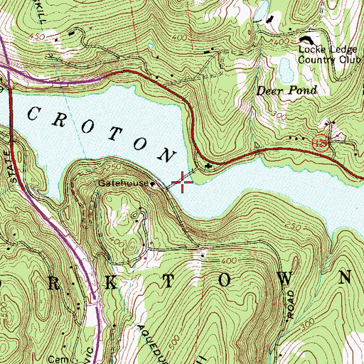Topographic Map of Croton Dam (historical), NY