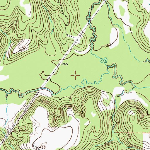 Topographic Map of Lake Cypress Springs, TX
