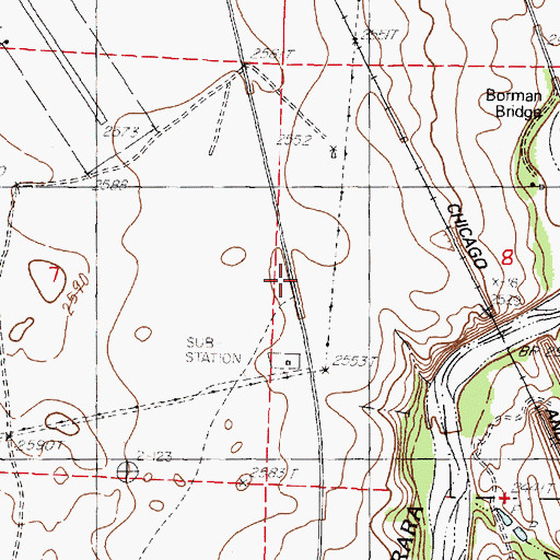 Topographic Map of Fort Niobrara Trail, NE