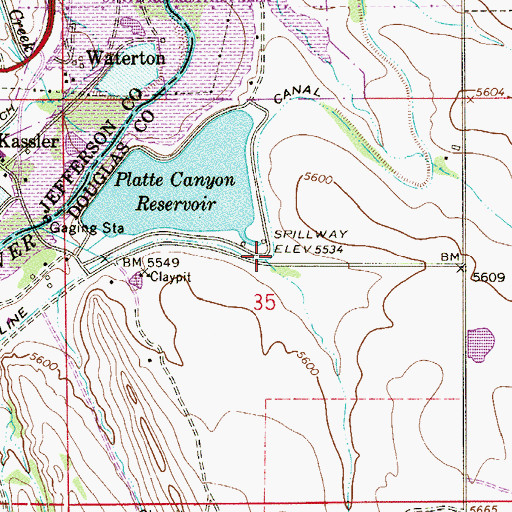 Topographic Map of Little Willow Creek, CO