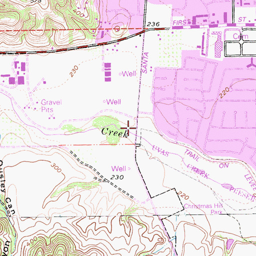 Topographic Map of Family Life Center, CA
