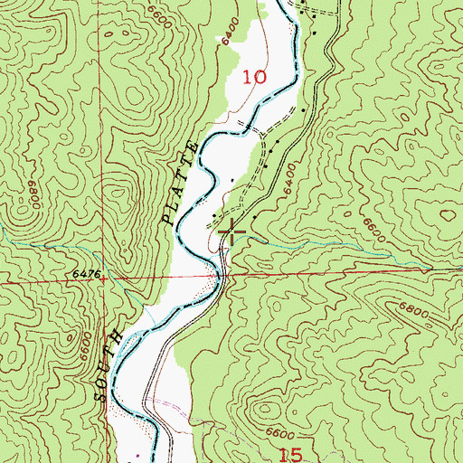 Topographic Map of Jenny Gulch, CO
