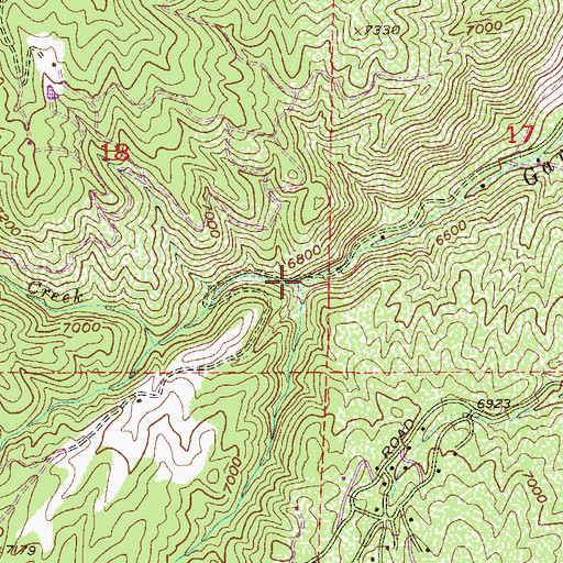 Topographic Map of North Garber Creek, CO