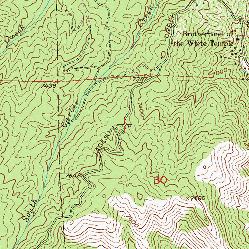 Topographic Map of Pineview Ranch, CO