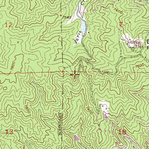 Topographic Map of E-B Ranch, CO