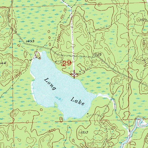 Topographic Map of Wildwood Haven Resort, WI
