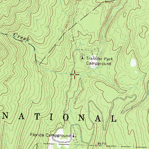 Topographic Map of Blodgett Creek, CO