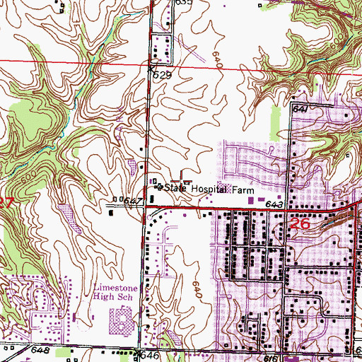Topographic Map of Alpha Park, IL