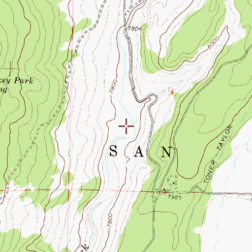 Topographic Map of Chub Draw, CO