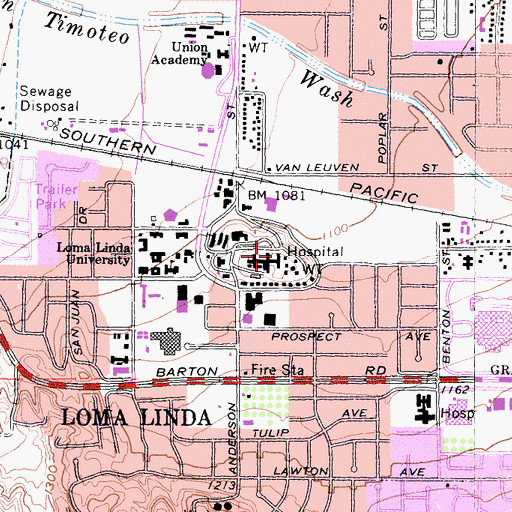 Topographic Map of Nichol Hall, CA