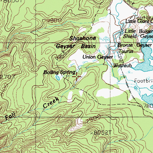 Topographic Map of Black Boiler Spring, WY