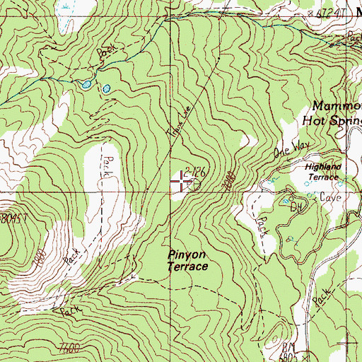 Topographic Map of Opal Terrace, WY