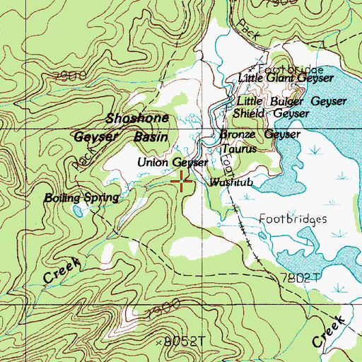 Topographic Map of Velvet Spring, WY