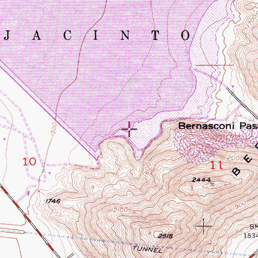 Topographic Map of Big Rock Bay, CA