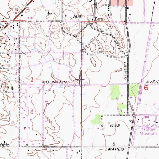 Topographic Map of Perris Elementary School Annex, CA