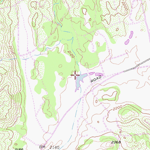 Topographic Map of Meadows Lake, CA