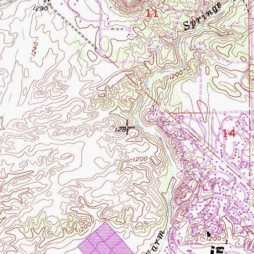 Topographic Map of Park F, CA