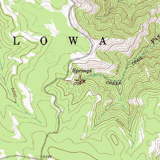 Topographic Map of Howard Spring, OR