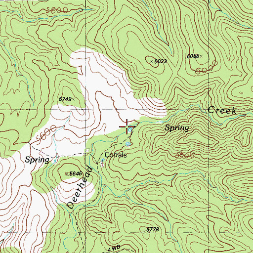 Topographic Map of Deerhead Ranch, AZ