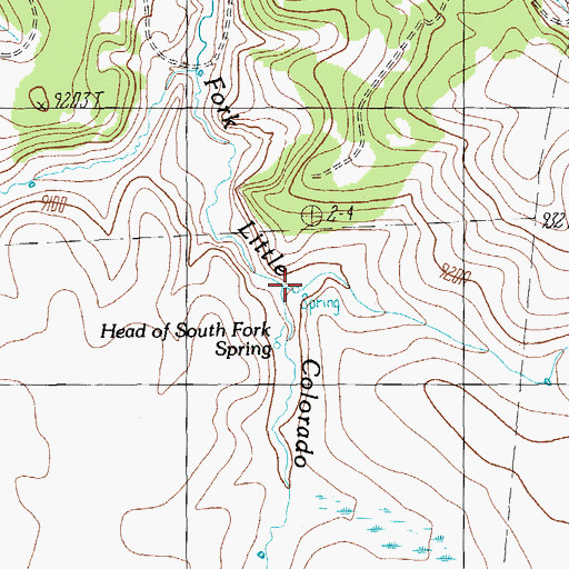 Topographic Map of South Fork Tank, AZ