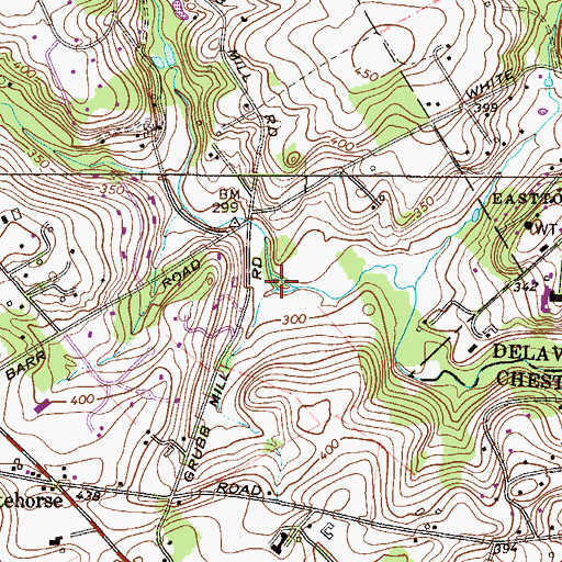 Topographic Map of Massey Run, PA