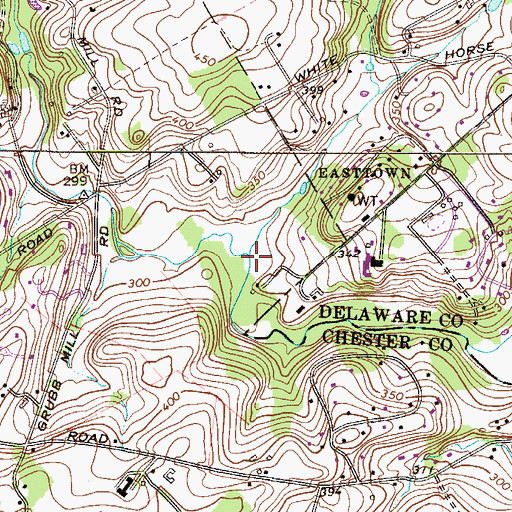 Topographic Map of Rawson Run, PA