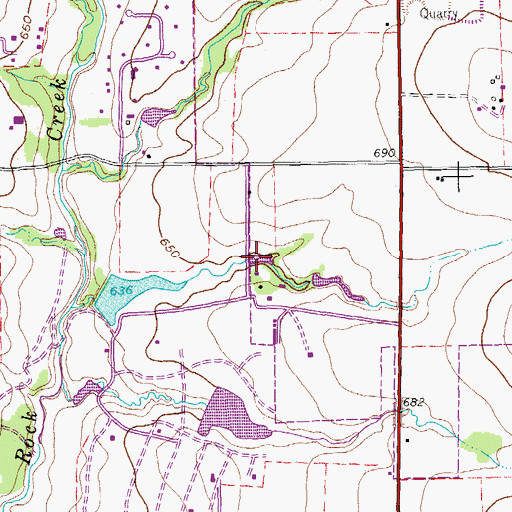 Topographic Map of Shirley Phillips Mead Lake, TX