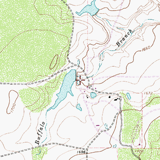 Topographic Map of Knox Dam Number 3, TX