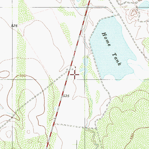 Topographic Map of Lundell Lake Dam, TX