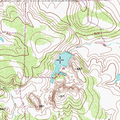 Topographic Map of B and P Lake Number 2, TX