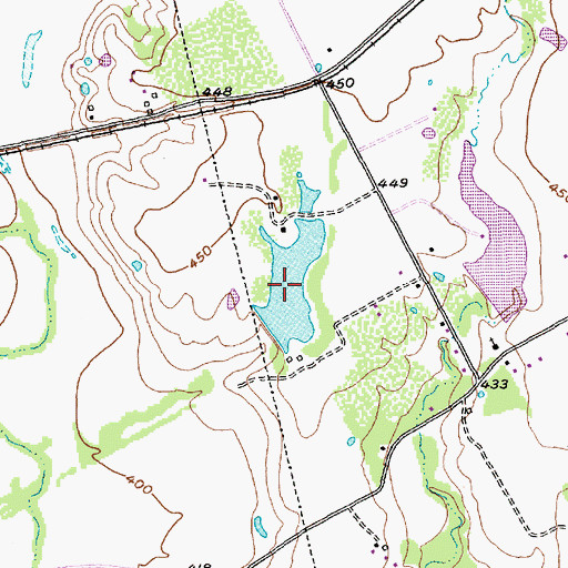 Topographic Map of Yowell Lake, TX