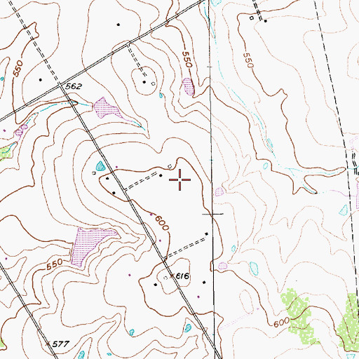 Topographic Map of Vrbas Lake, TX
