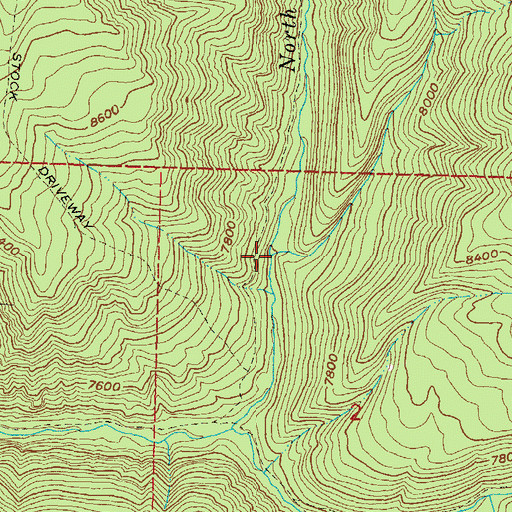 Topographic Map of Ant Creek, CO