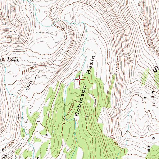 Topographic Map of Robinson Basin, CO