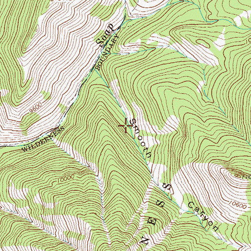 Topographic Map of West Elk Wilderness, CO