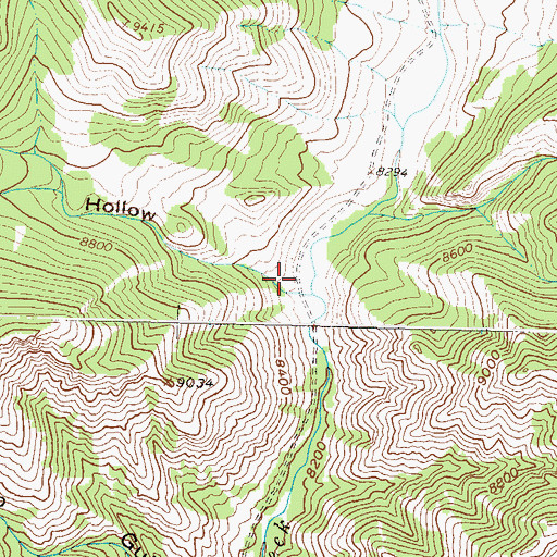 Topographic Map of Buck Hollow, CO