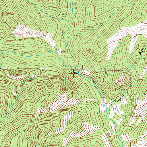 Topographic Map of West Beaver Creek, CO