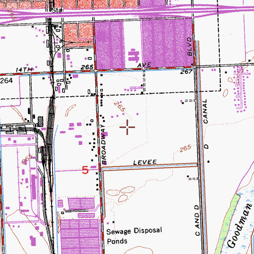 Topographic Map of Felix J Appleby Elementary School, CA