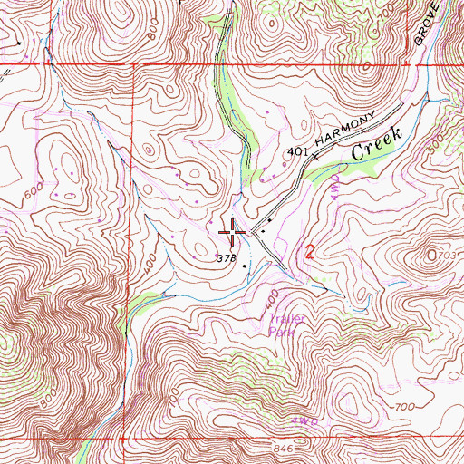Topographic Map of Elfin Forest, CA