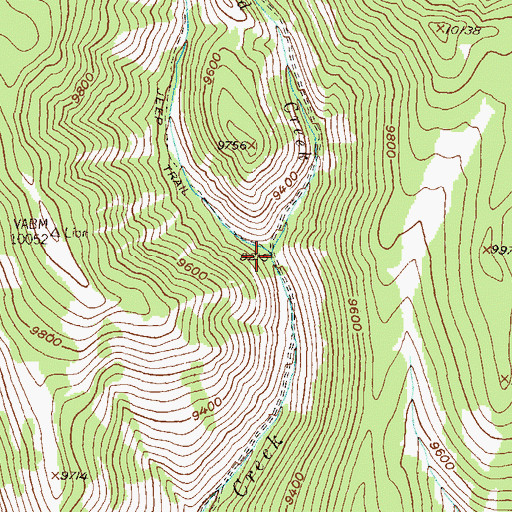 Topographic Map of East Red Creek, CO