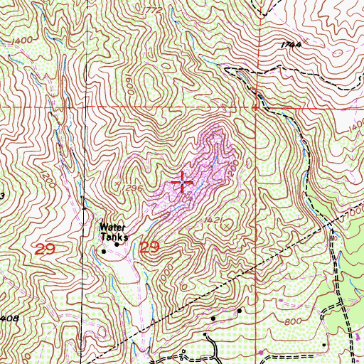 Topographic Map of Toland Landfill, CA