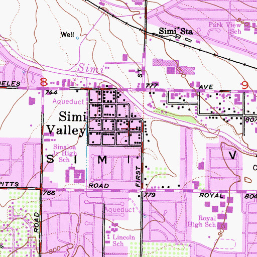 Topographic Map of Alliance Church, CA