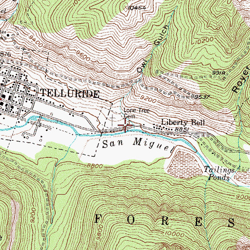 Topographic Map of Owl Gulch, CO