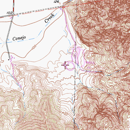 Topographic Map of Conejo Mountain Memorial Park Cemetery, CA