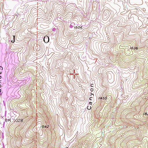 Topographic Map of Lakeview Canyon Golf Course, CA