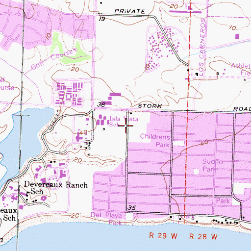 Topographic Map of Del Sol Vernal Pool Preserve, CA