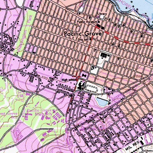 Topographic Map of Forest Hill Manor, CA