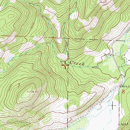 Topographic Map of East Fork Williams Creek, CO