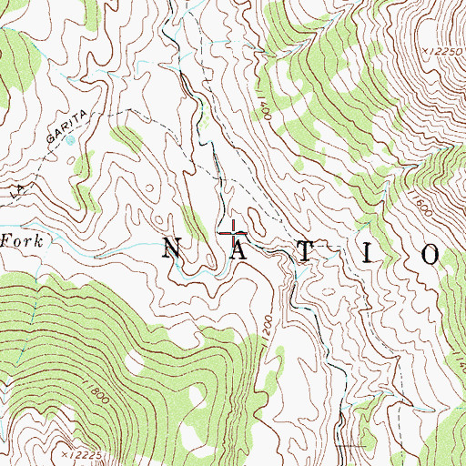 Topographic Map of West Fork Pole Creek, CO