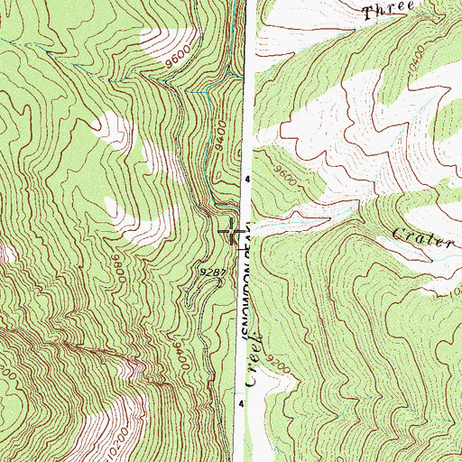 Topographic Map of Crater Creek, CO